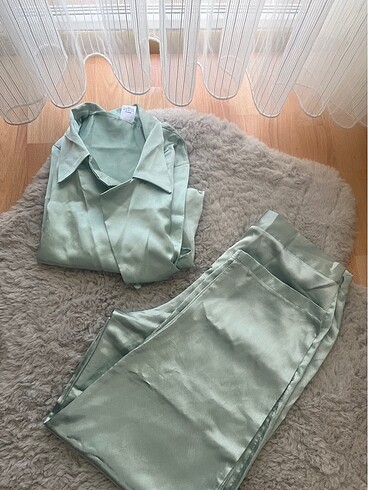 Saten pijama takımı