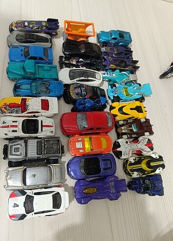 Hot Wheels 30 adet araç hotwheels matchbox majorette