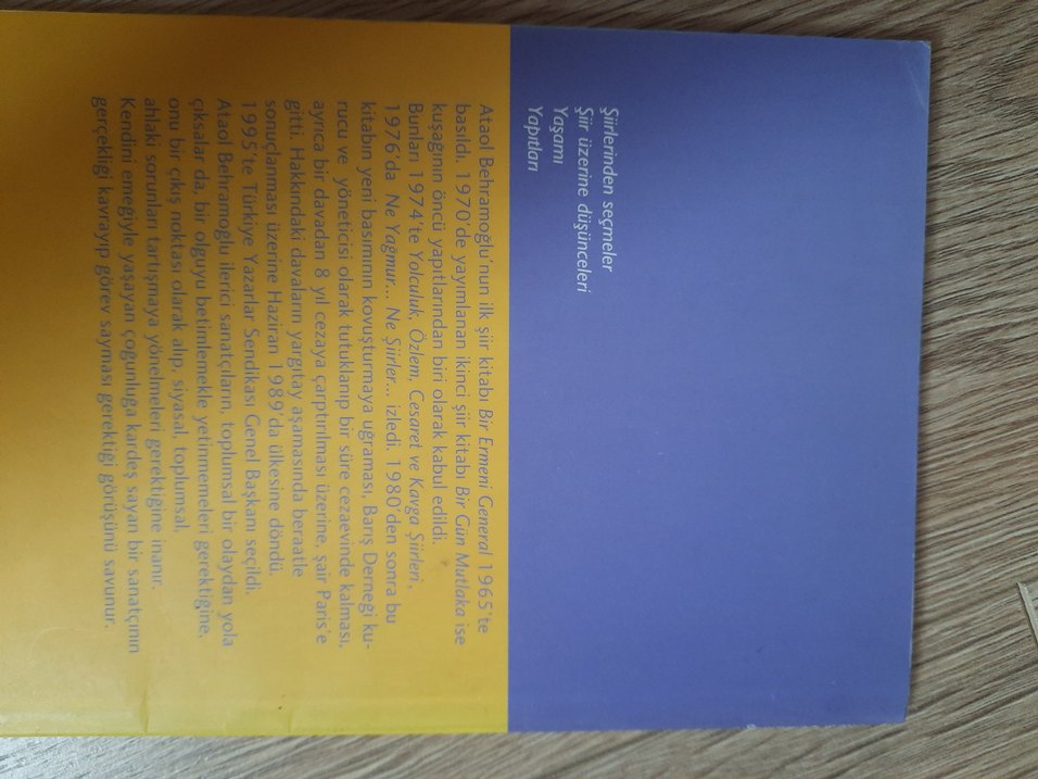 Ataol Behramoğlu Şiir Kitabı - Görsel 2