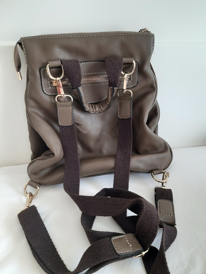 Beta Deri Kahverengi Sırt Çantası - Görsel 5