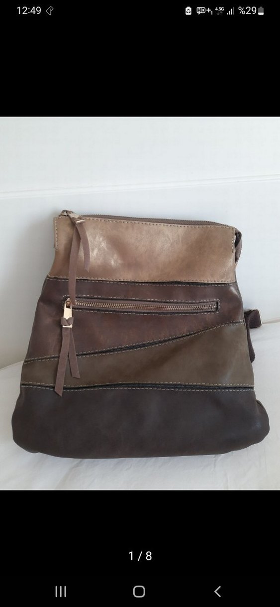 Beta Deri Kahverengi Sırt Çantası - Görsel 3