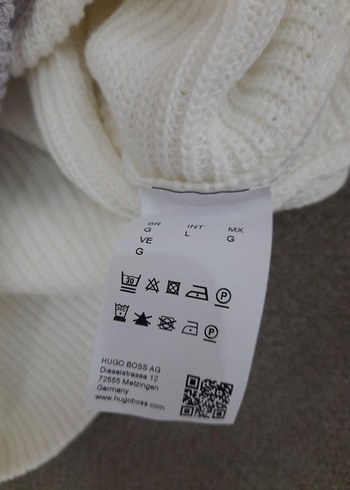 Orjinal Hugo BOSS Beyaz Pamuklu Kadın Kazak - Görsel 4