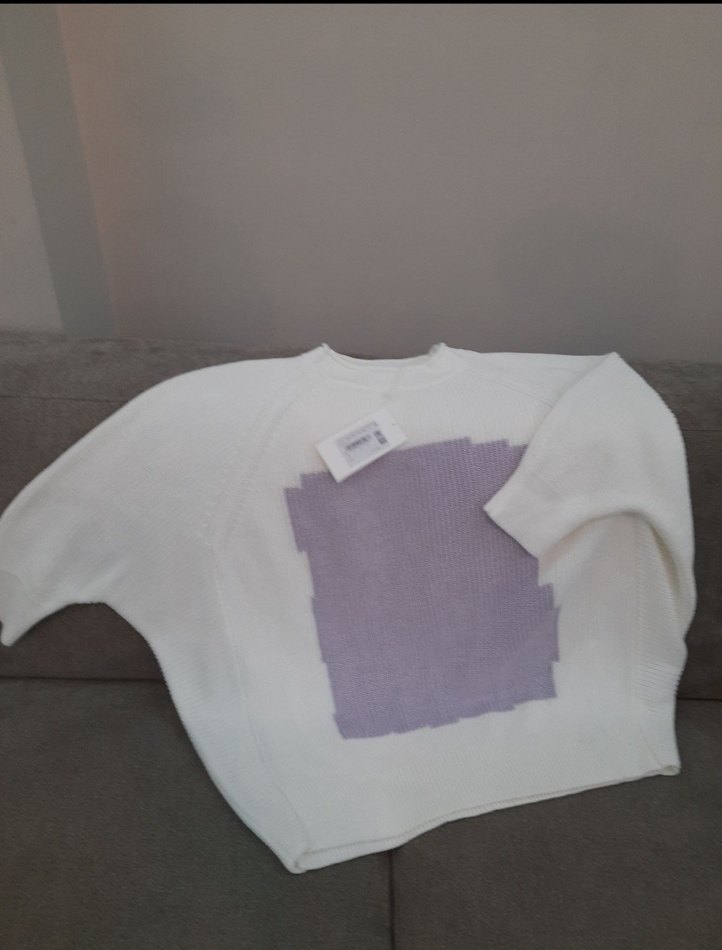 Orjinal Hugo BOSS Beyaz Pamuklu Kadın Kazak - Görsel 2