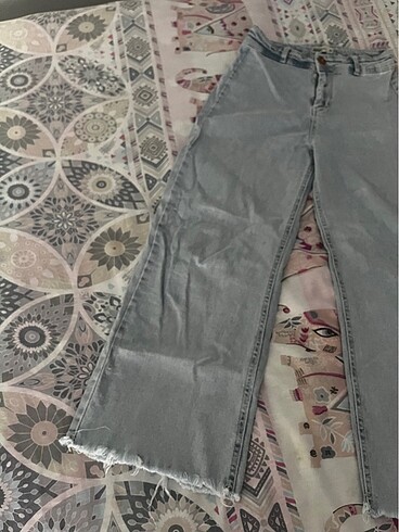 Zara Açık mavi bol jean straigt