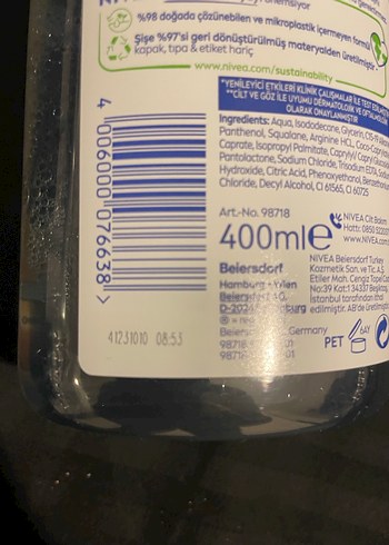 Nivea Yenileyici Micellar Makyaj Temizleyici - Görsel 3