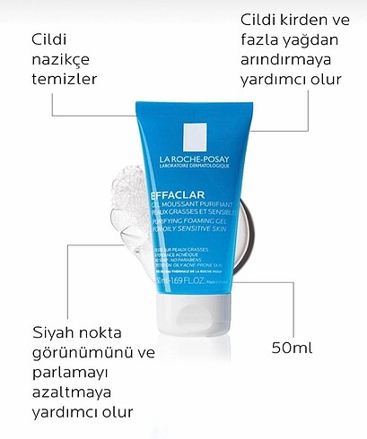 3 adet La Roche Posay - Effaclar jel