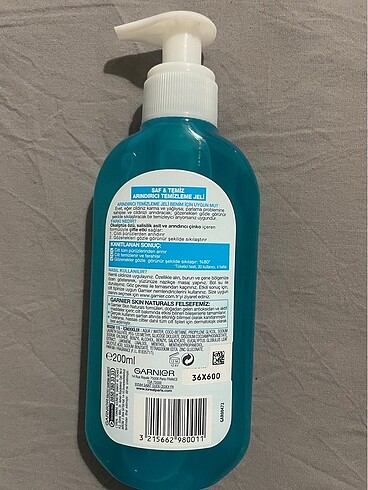 Garnier Garnier Saf & Temiz Arındırıcı Temizleme Jeli 200 ML