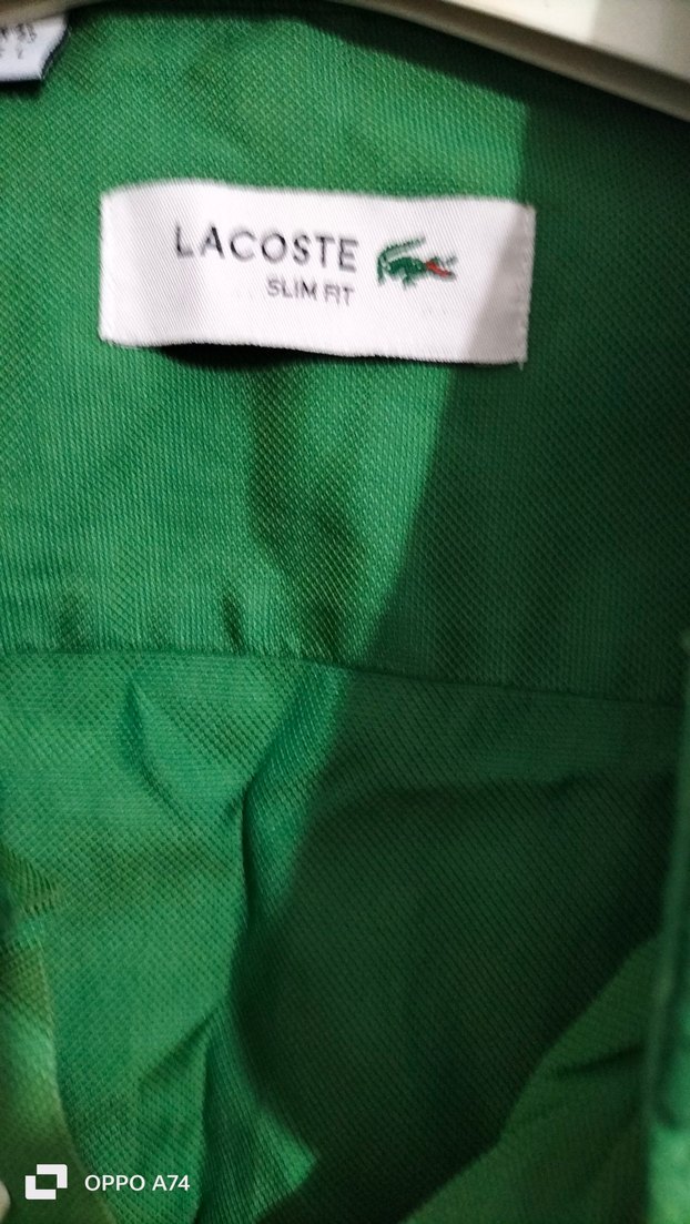 orijinal Lacoste marka gömlek - Görsel 3
