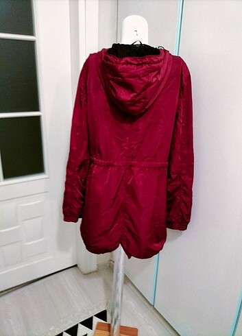 40 Beden bordo Renk Yağmurluk kaban 