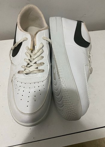 Beyaz Bağcıklı Erkek Spor Ayakkabı - Görsel 2