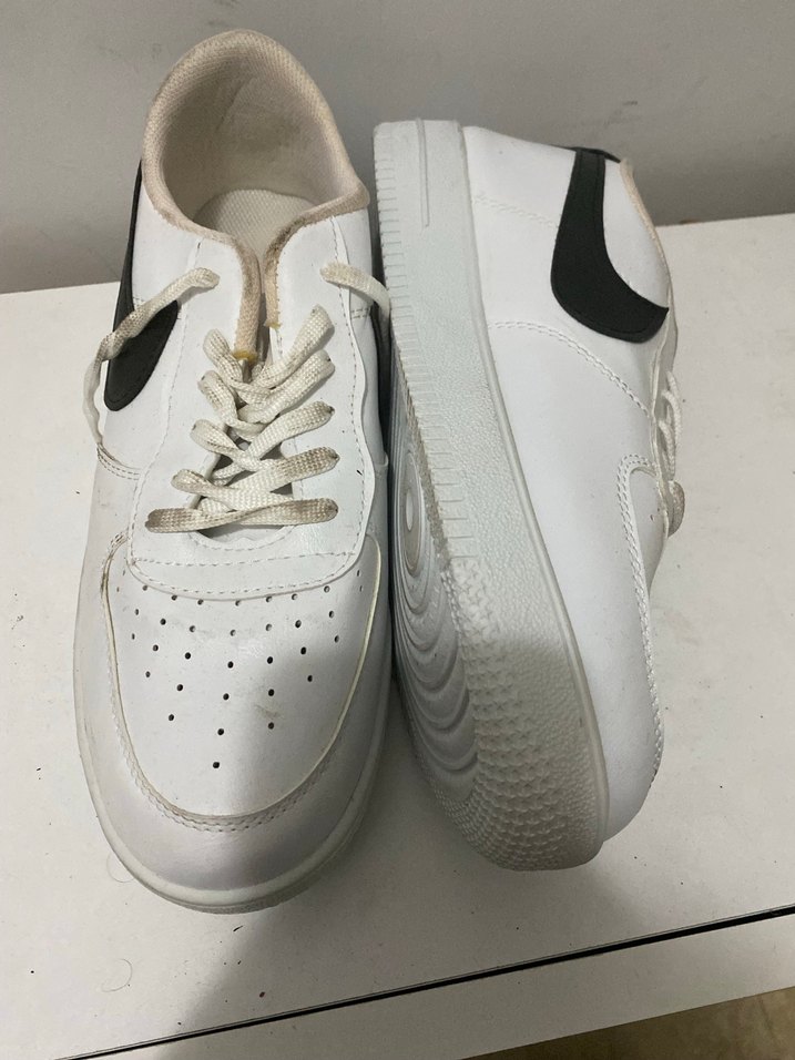 Beyaz Bağcıklı Erkek Spor Ayakkabı - Görsel 2