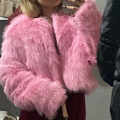 Şeker pembe kürk