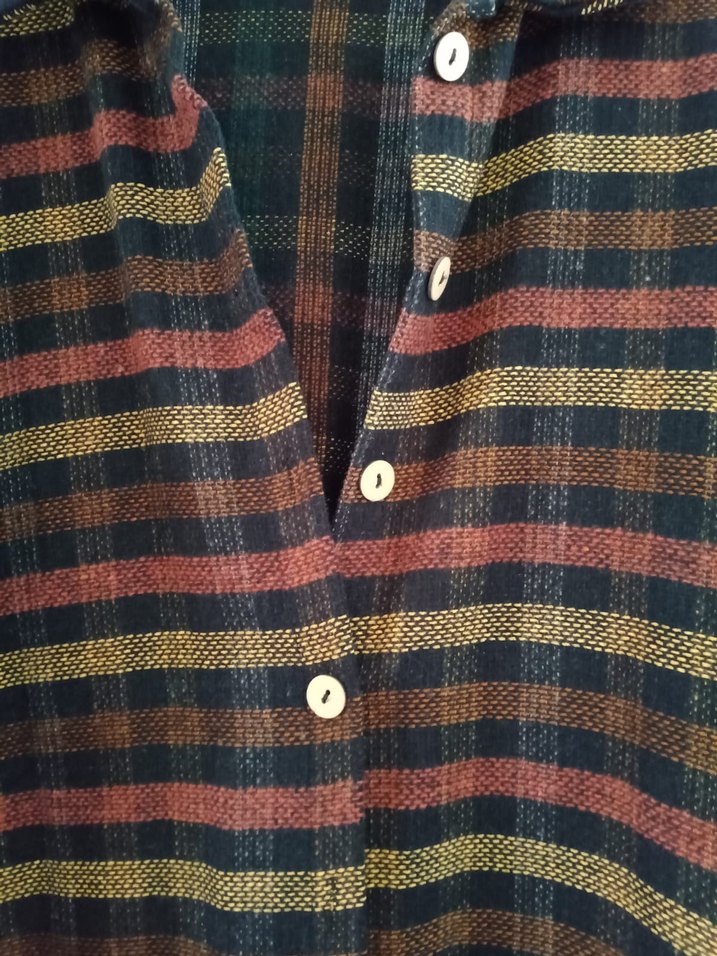 Düğmeli Uzun Kollu Bohem  Tunik - Görsel 2