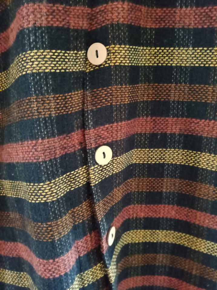 Düğmeli Uzun Kollu Bohem  Tunik - Görsel 4