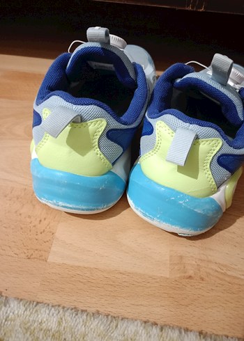 Mavi Gri Erkek Çocuk Spor Ayakkabı Velcro - Görsel 3