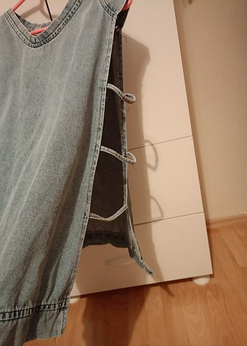 Gri Denim Erkek Çocuk Kolsuz Yelek - Görsel 3