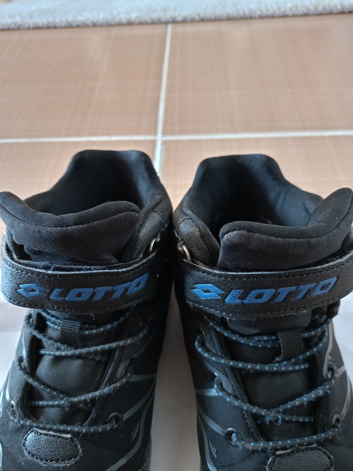 Siyah Erkek Çocuk Biker Botları Velcro - Görsel 3