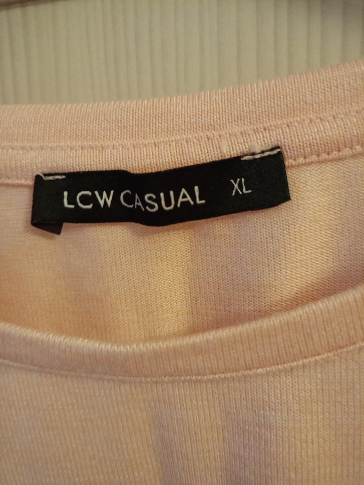 Bej Kadın Uzun Kollu Salaş Baskılı Tişört - Görsel 5