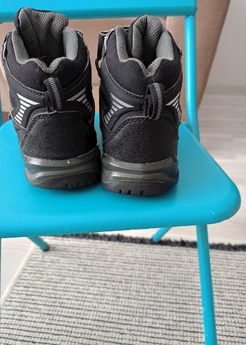 30 Beden Siyah Erkek Çocuk Lastik Bot Velcro