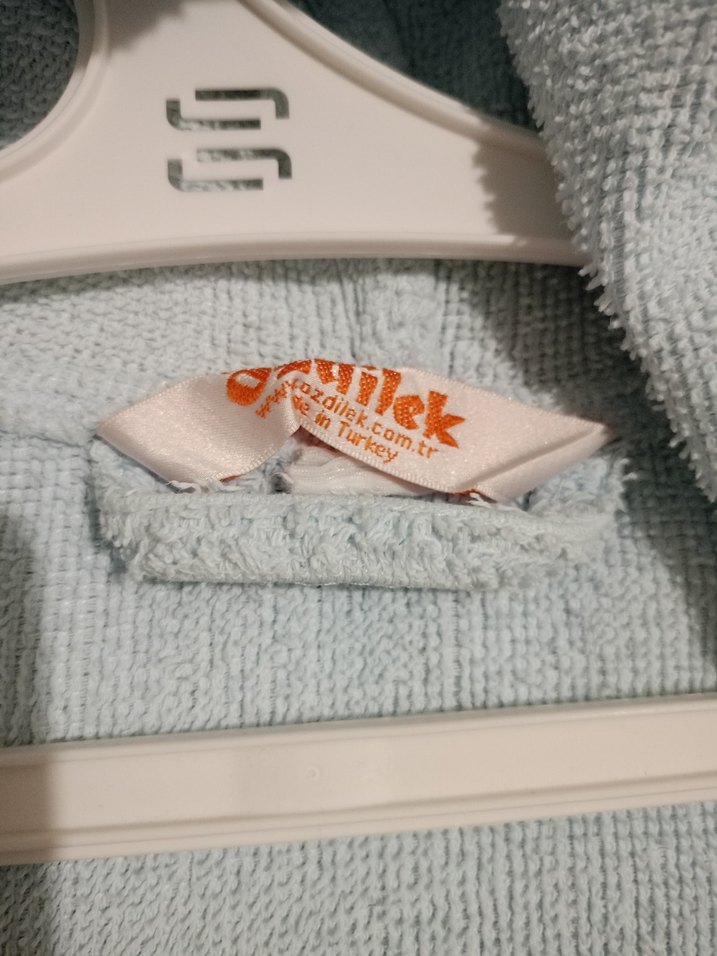 Erkek Çocuk Pastel Mavi Bornoz - Görsel 3