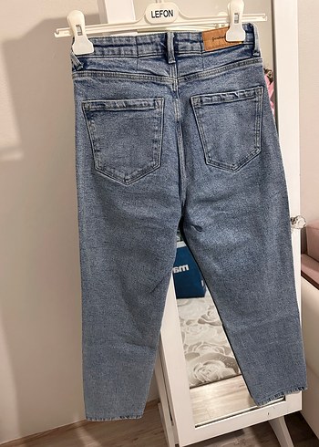 Kadın Mavi Denim Normal Boy Kot Pantolon - Görsel 2