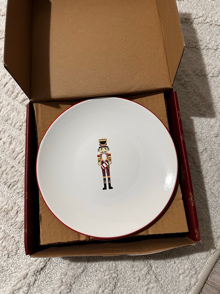 LCW HOME Karışık Fındıkkıran Baskılı Pasta Tabağı 4'lü 20cm - Görsel 4