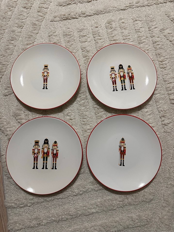 LCW HOME Karışık Fındıkkıran Baskılı Pasta Tabağı 4'lü 20cm - Görsel 3