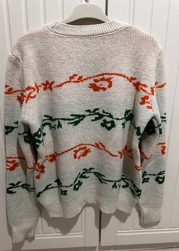 Nakışlı Çok Renkli Kadın Triko Kazak - Görsel 3