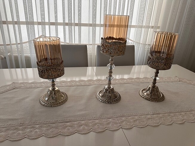 3 lü Şamdan