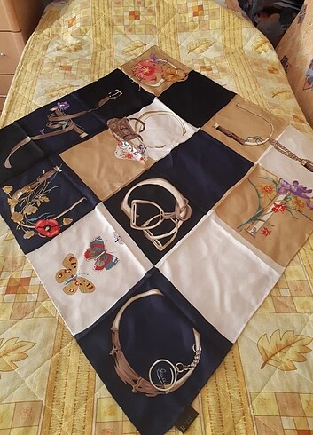 Orjinal gucci twil ipek eşarp 