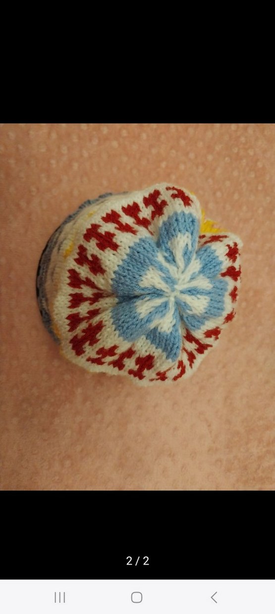 Renkli Örgü Kadın Bere - Görsel 2