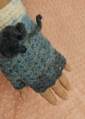 Bohem Tarz Örgü Kadın Eldivenleri - Görsel 3