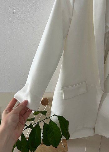 Diğer Beyaz Mini Kadın Blazer Ceket