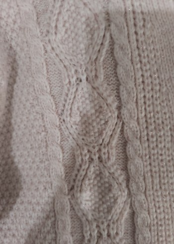 Kız çocuk Pembe V Yaka Midi Triko Hırka - Görsel 5