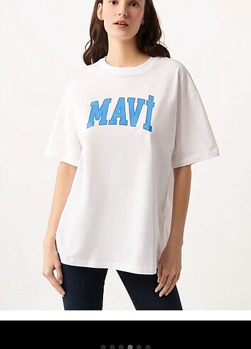 Mavi Jeans Mavi beyaz tişört