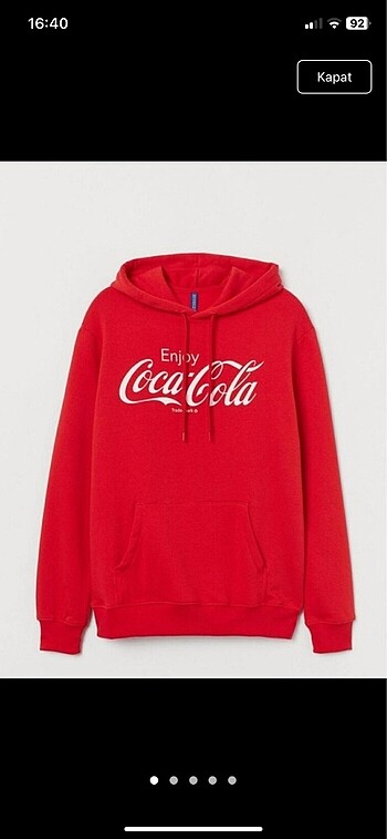 H&M kırmzı sweatshirt