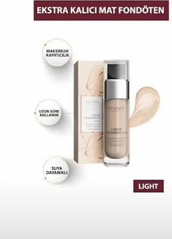 Fit&alive LIQUID Foundation (Sıfır ürün) 