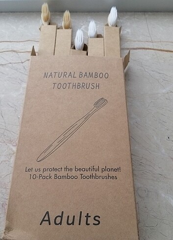 bambu diş fırçası 5 adet