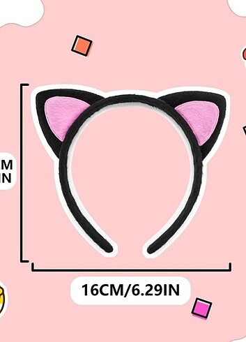 SEVİMLİ KEDİ KULAK POFUDUK KEDİ TACI