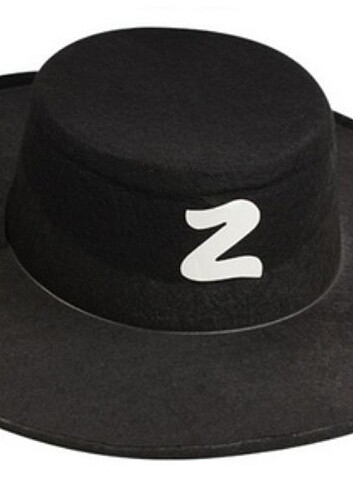 Zorro Şapka Maske Set Yetişkin - Görsel 3
