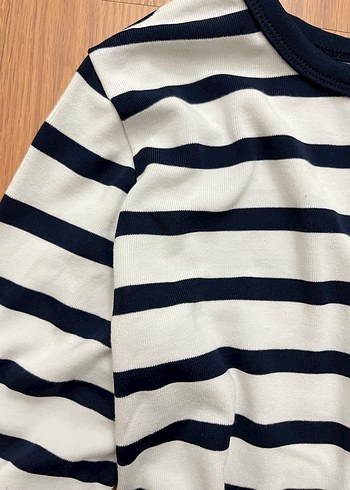 Çizgili Uzun Kollu Tişört - Görsel 2