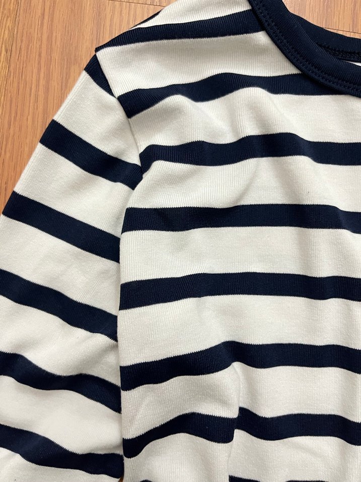 Çizgili Uzun Kollu Tişört - Görsel 2