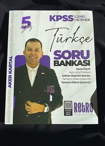 AKER KARTAL Kpss soru bankası retro yayınları 4×30 Türkçe deneme