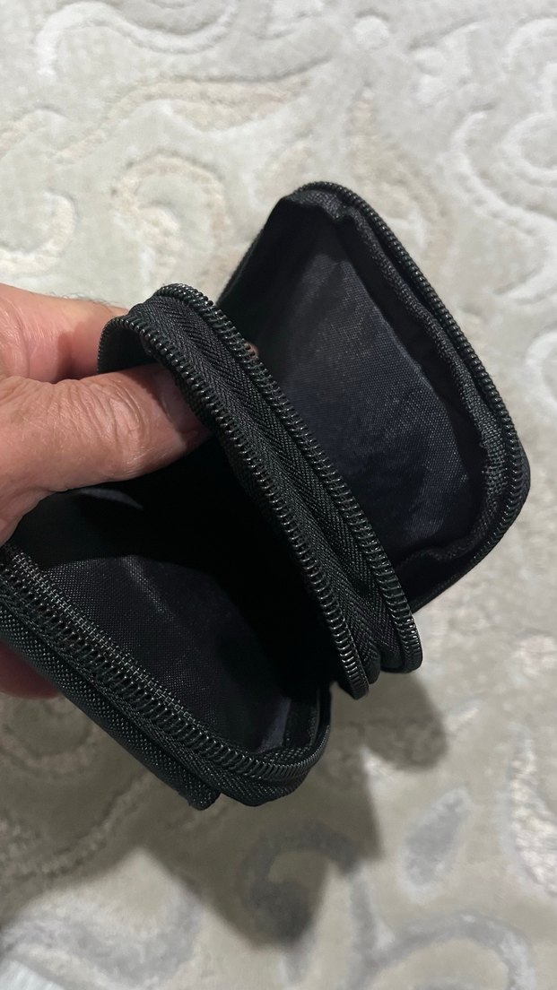 Siyah Fermuarlı Erkek Bel Çantası - Görsel 3