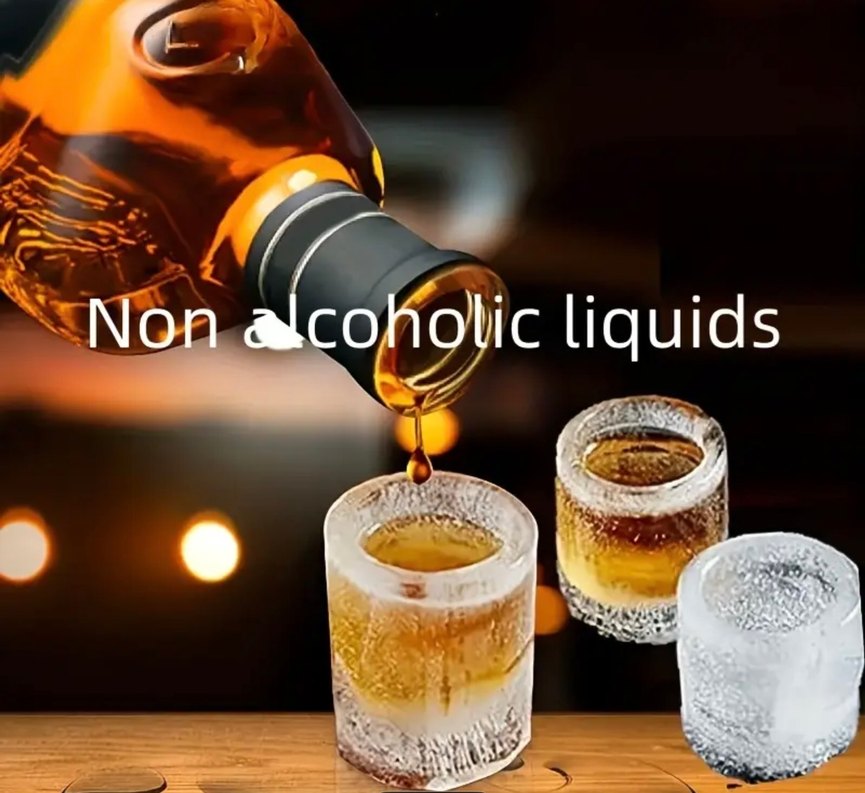 Buz Kalıplı Şeffaf Bardak Seti - Görsel 3