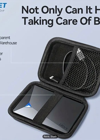 EAGET Siyah Taşınabilir çanta - Görsel 3