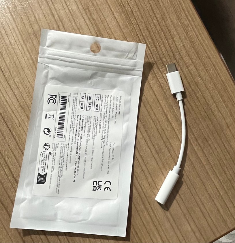 Beyaz USB-C Kulaklık Dönüştürücü Adaptör - Görsel 4