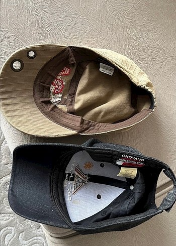 Düğmeli Beyaz Şapka beyaz 1 ad - Görsel 3