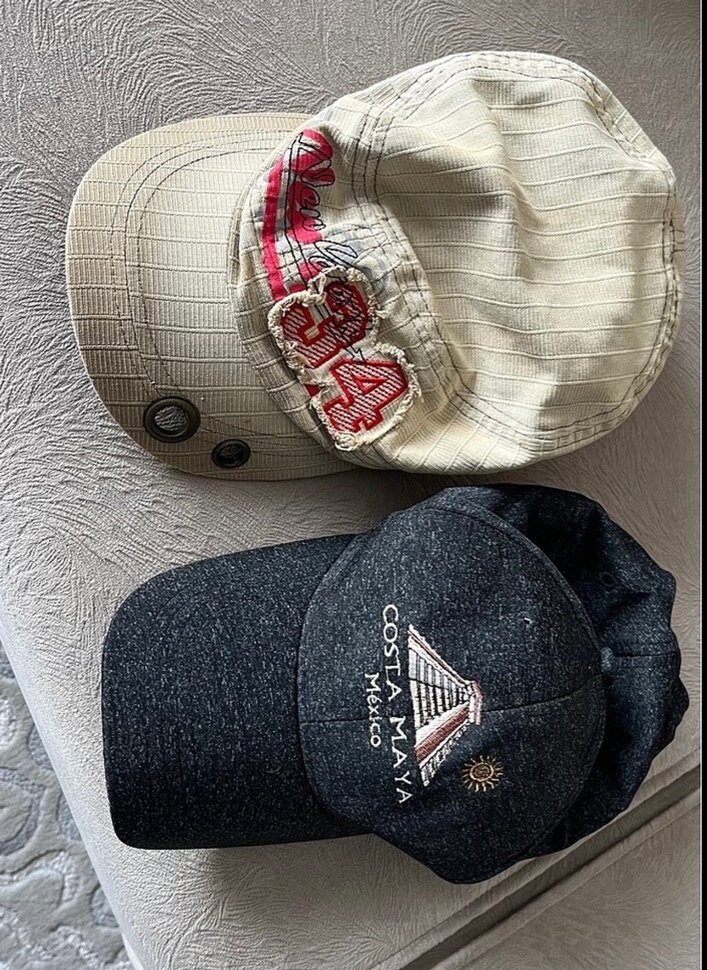 Düğmeli Beyaz Şapka beyaz 1 ad - Görsel 2