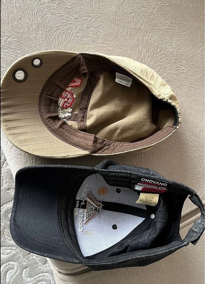 Düğmeli Beyaz Şapka beyaz 1 ad - Görsel 3